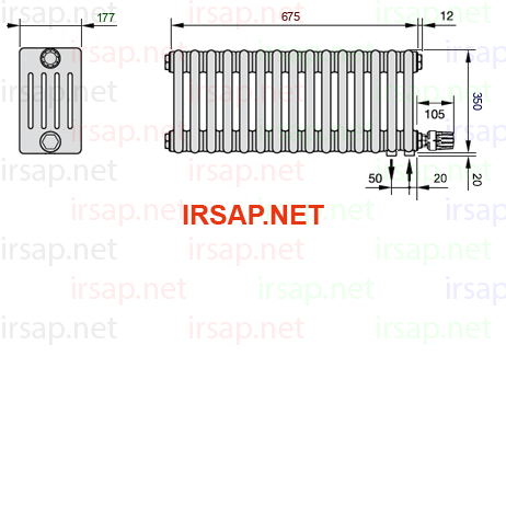 Радиатор IRSAP Tesi 50350/15 T26 CL 01